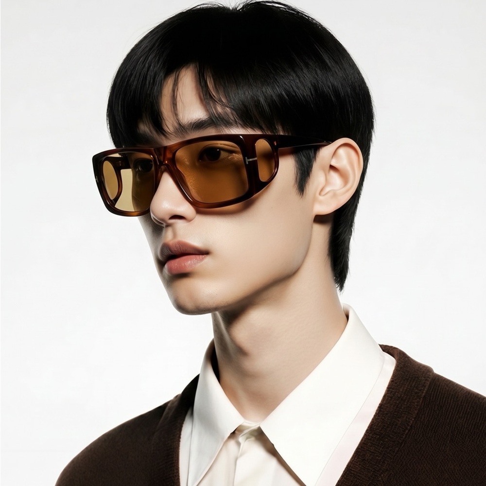 Authentic- New Tom Ford TF733 Brown Gino Sunglasses